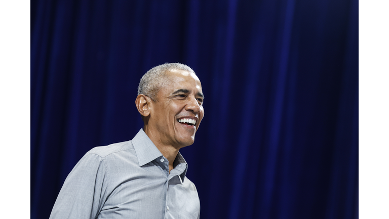 Barack Obama Joins Nevada Democratic Candidates At A Campaign Rally In Las Vegas