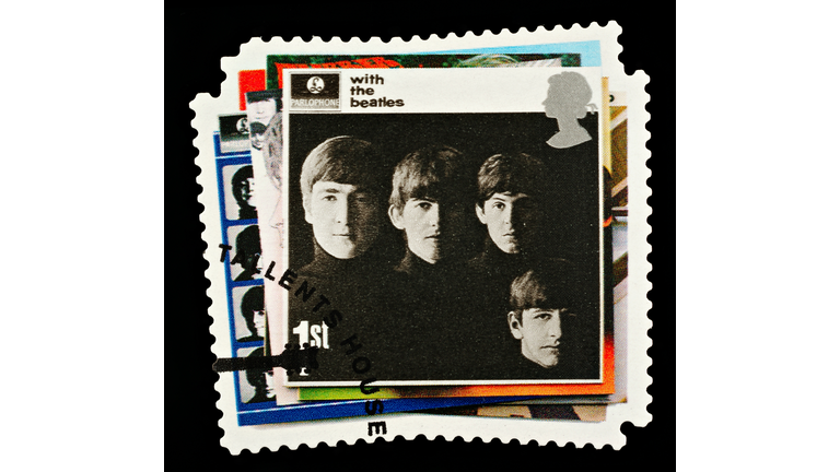 Beatles Pop Group Postage Stamp