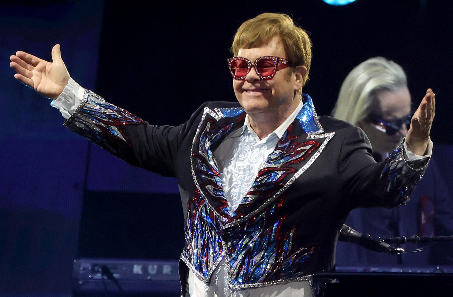 Sir Elton John kicks off holiday season at Saks Fifth Avenue window  unveiling and light show