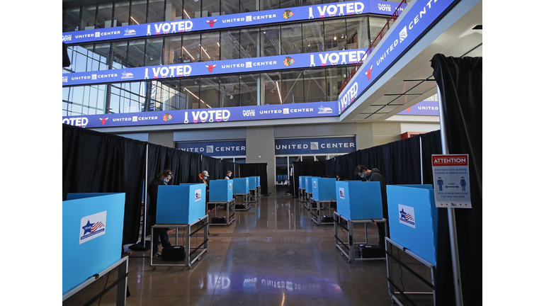 Across The U.S. Voters Flock To The Polls On Election Day