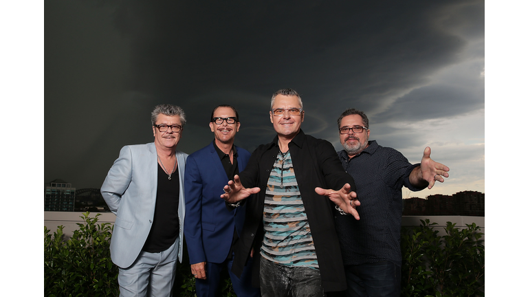 INXS Are Presented With Quadruple Platinum Plaque