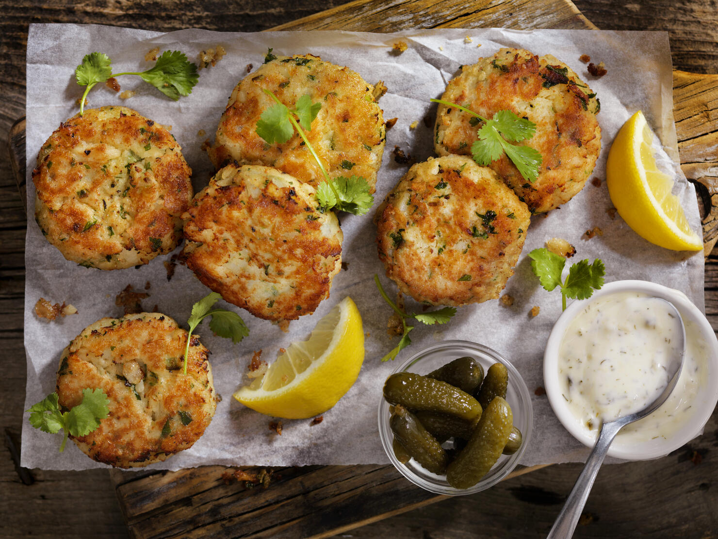 Crispy Golden Fish Cakes