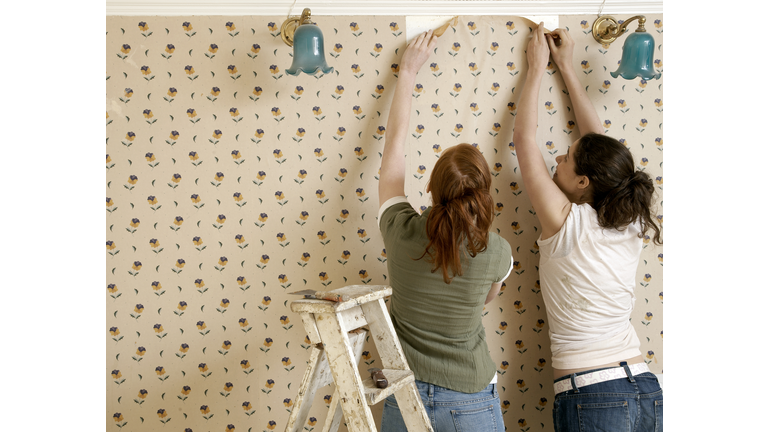 Friends beginning to remove wallpaper