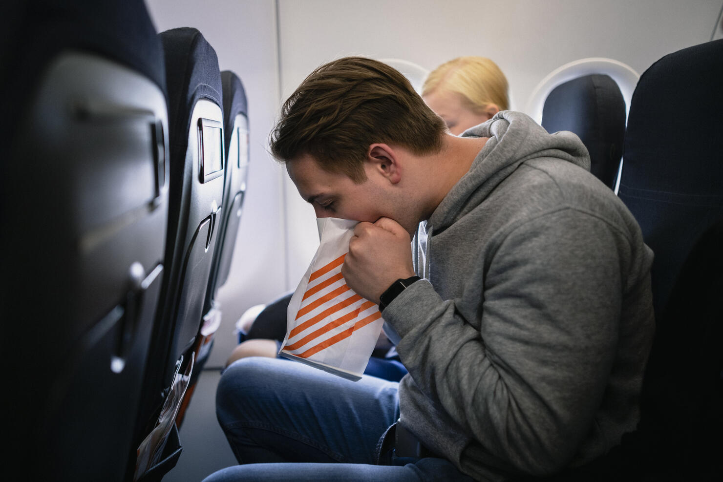 Travel Sickness on an Airplane