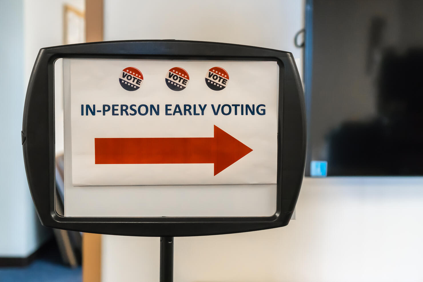 In-Person Early Voting Sign