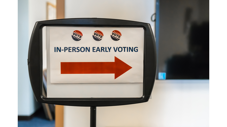 In-Person Early Voting Sign