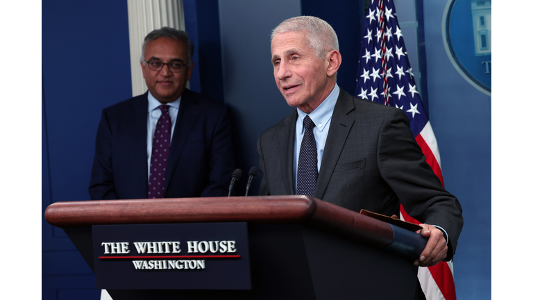Press Secretary Jean-Pierre Holds White House Media Briefing With Top Covid Advisors