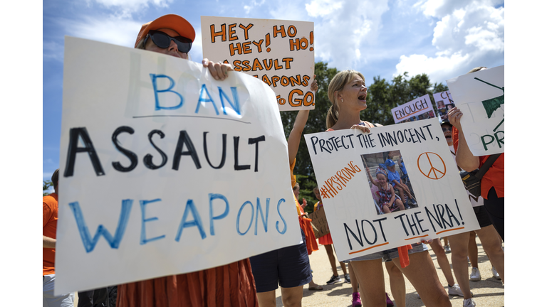 Family And Supporters Of Uvalde And Highland Park Shooting Victims Rally In DC