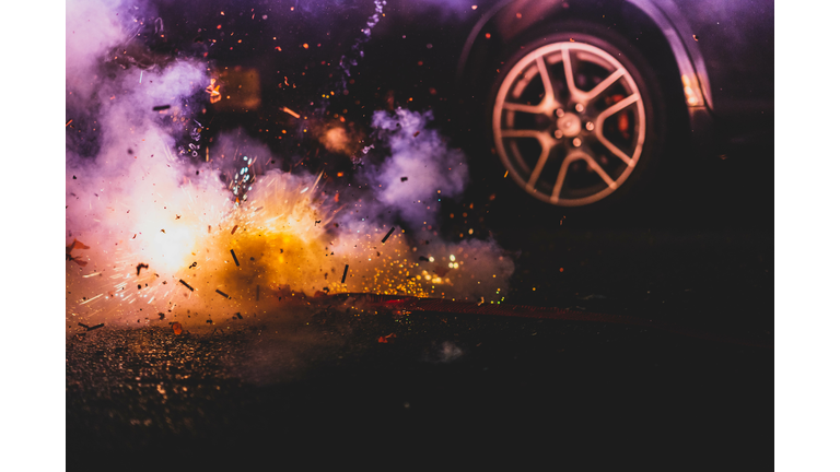 Fire Crackers Exploding During The July 4th Weekend.