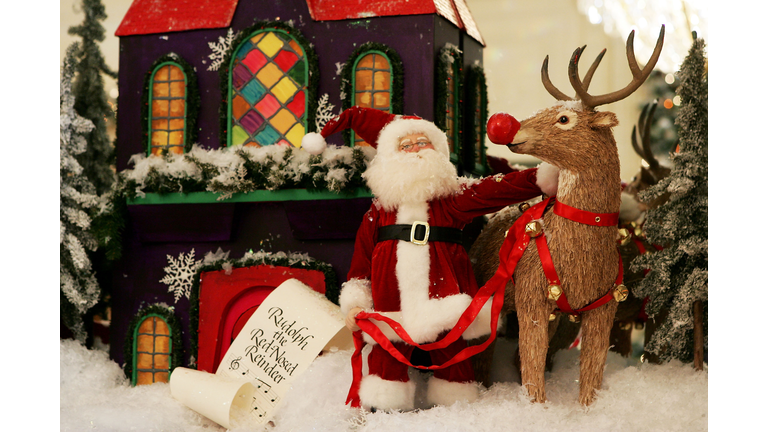 First Lady Laura Bush Shows White House Christmas Decorations