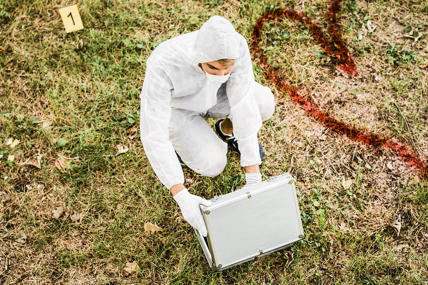 CSI Detective on crime scene