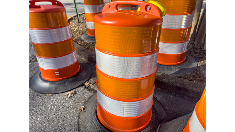 Road Transportation Construction Safety Barrels