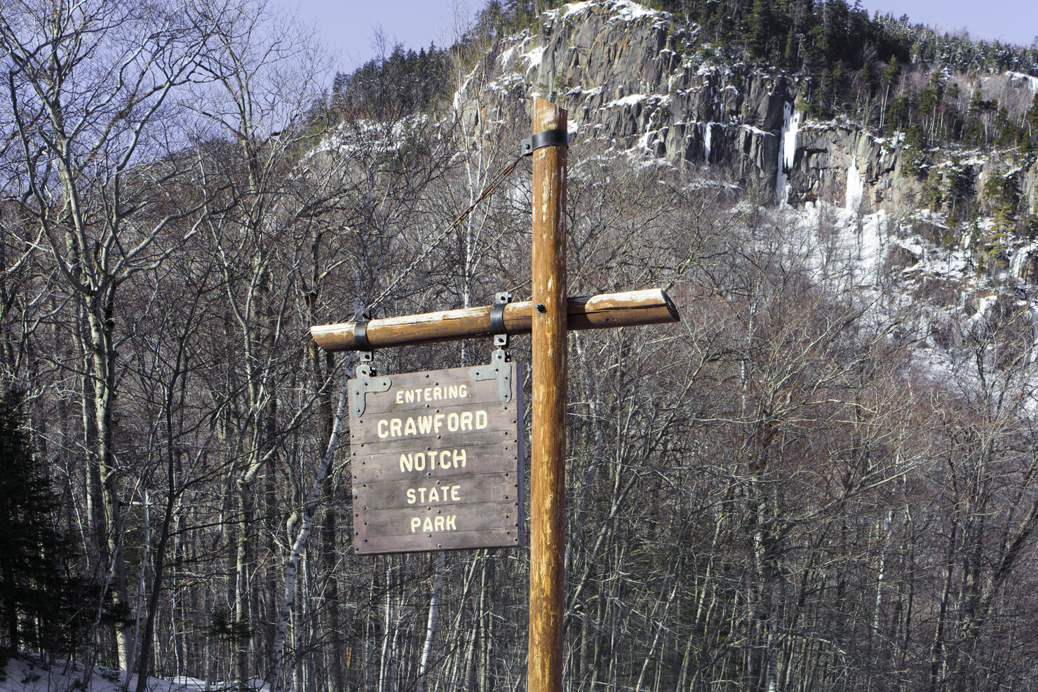 Crawford Notch State Park in New Hampshire