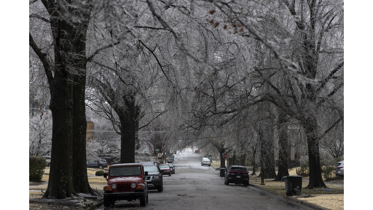 Large Winter Storm Brings Ice And Snow To Large Swath Of Southern States Up Through Northeast