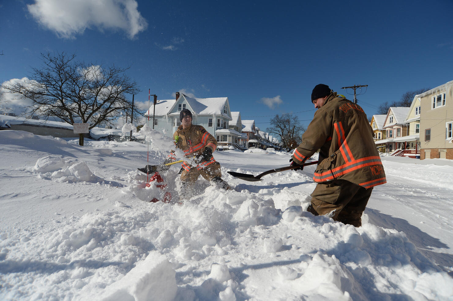 Intense Winter Storm Brings Multiple Feet Of Lake Effect Snow To Buffalo Area