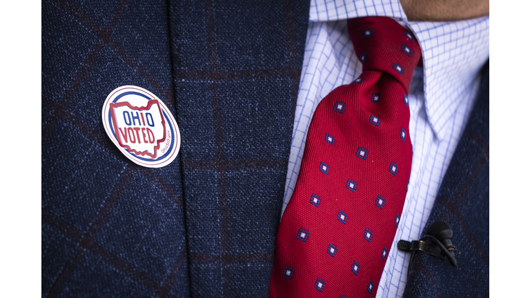 Republican Ohio Senate Candidate Matt Dolan Votes Early In Primary Election