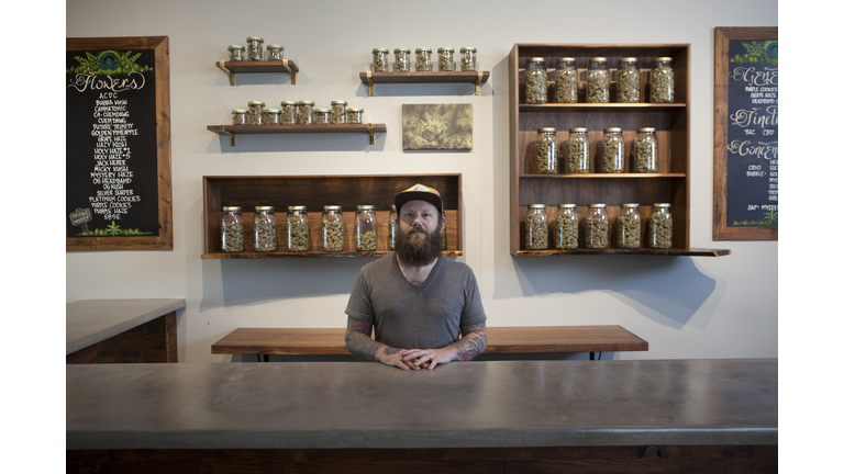 Marijuana dispensary in Portland, OR.