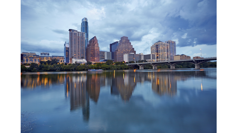 Cityscape of Downtown Austin and Colerado river