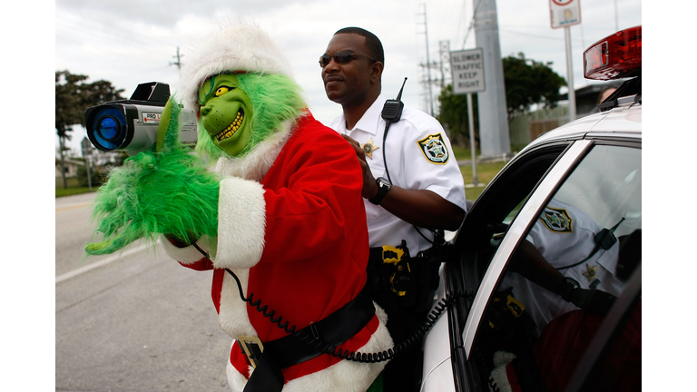 Arizona man ticketed for driving in the HOV lane with an inflatable Grinch  in the passenger seat