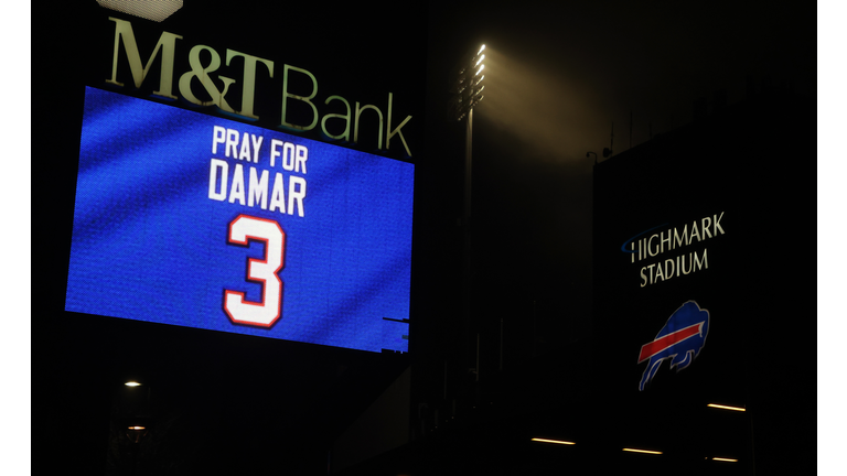 Fans Gather Outside Highmark Stadium Following Hospitalization of Buffalo Bills Player Damar Hamlin