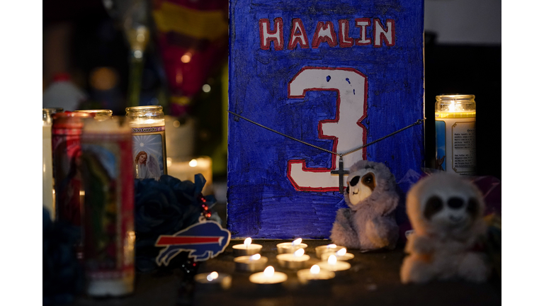 Vigil Held Following Hospitalization of Buffalo Bills Player Damar Hamlin