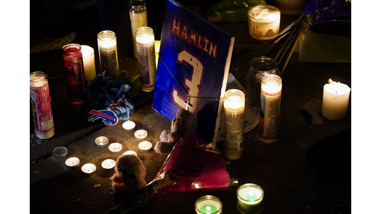 Vigil Held Following Hospitalization of Buffalo Bills Player Damar Hamlin