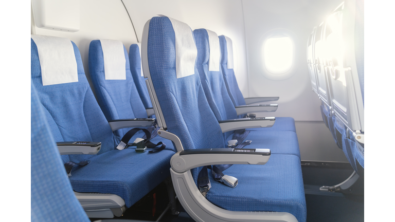 Seats in aircraft cabin