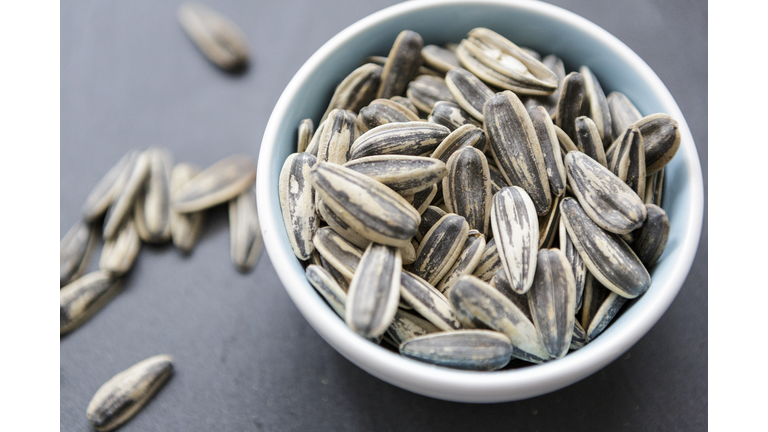 Bowl of sunflower seeds