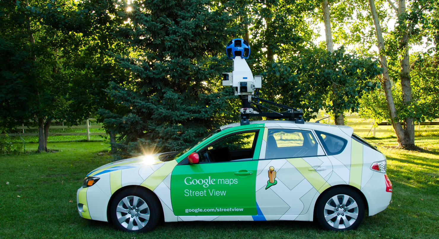 Google street view camera car