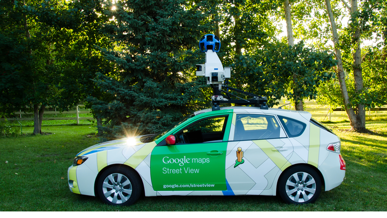 Google street view camera car