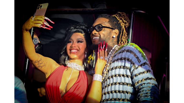 Cardi B And Offset Celebrate New Year's Eve 2023 At E11EVEN Miami