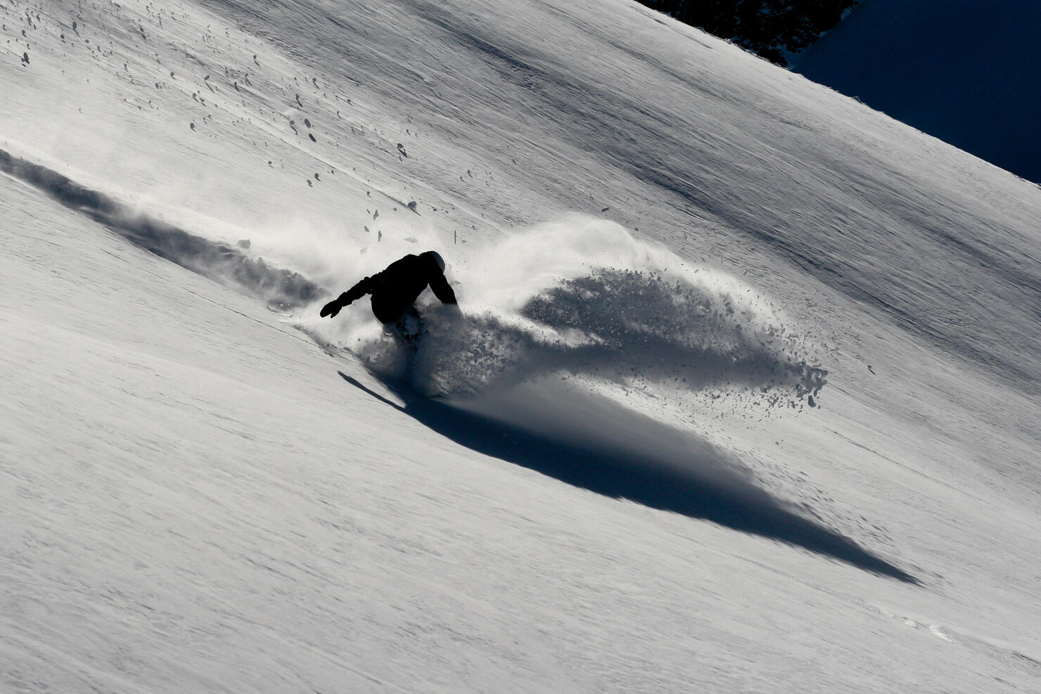 powder turn in swiss alps