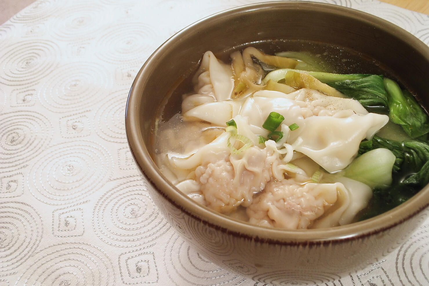 Wonton noodle soup