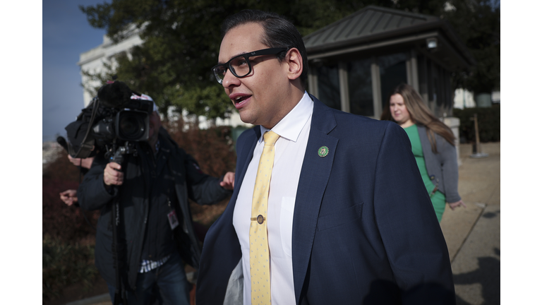 Embattled Newly Elected Rep. George Santos (R-NY) Is Sought After By Reporters On Capitol Hill