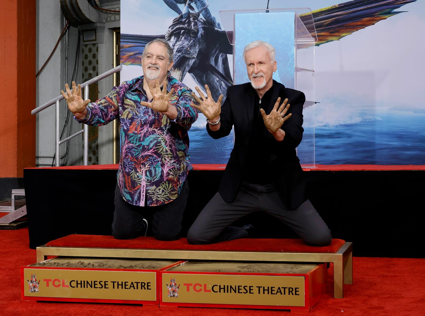 Ellen K Hosts James Cameron & Jon Landau's Handprint Ceremony | iHeart