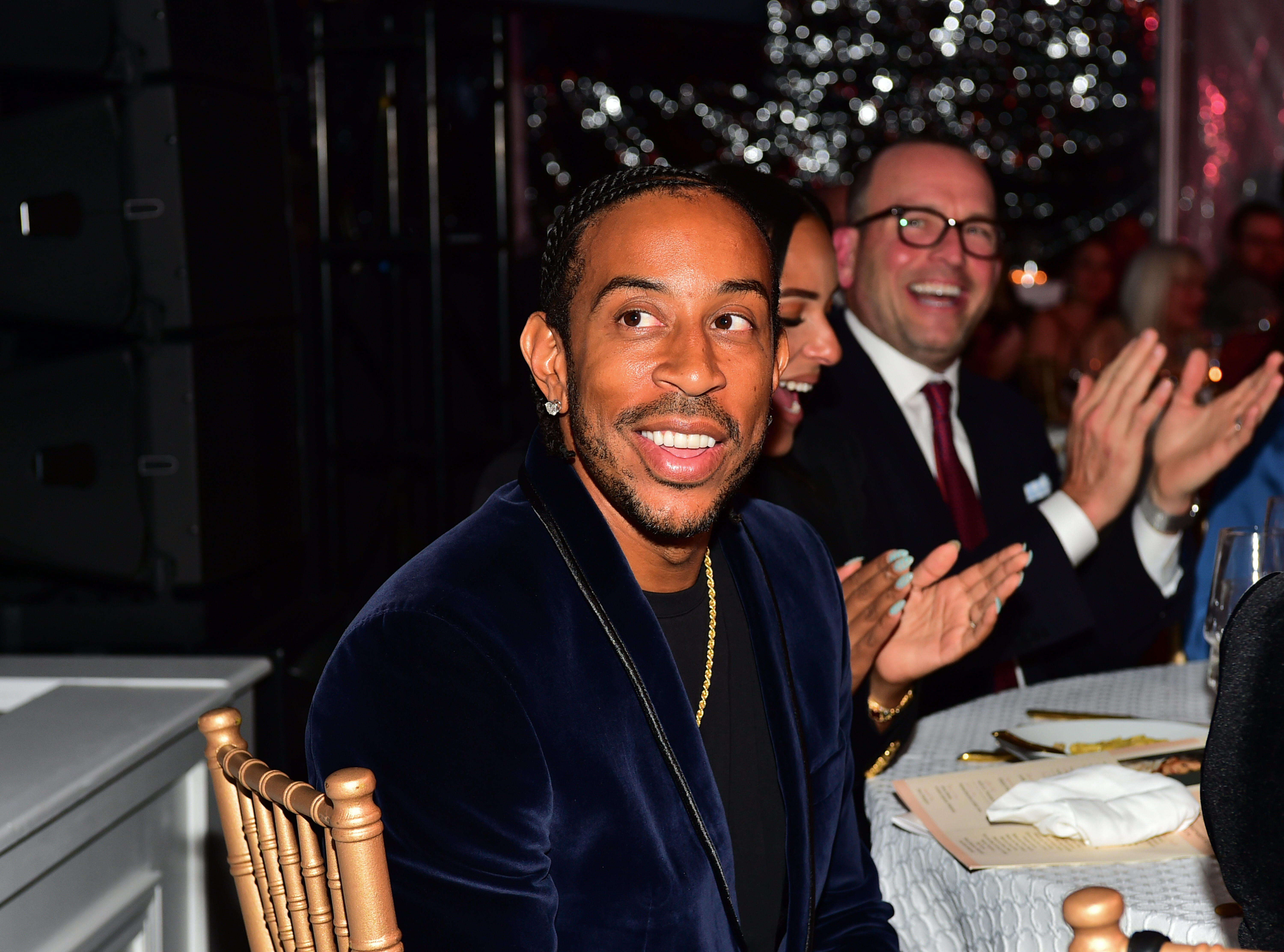 Ludacris performing during Minnesota Vikings vs. New York Giants game Sunday