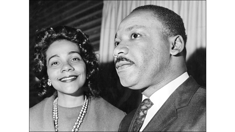 Coretta Scott King and her husband Martin Luther K