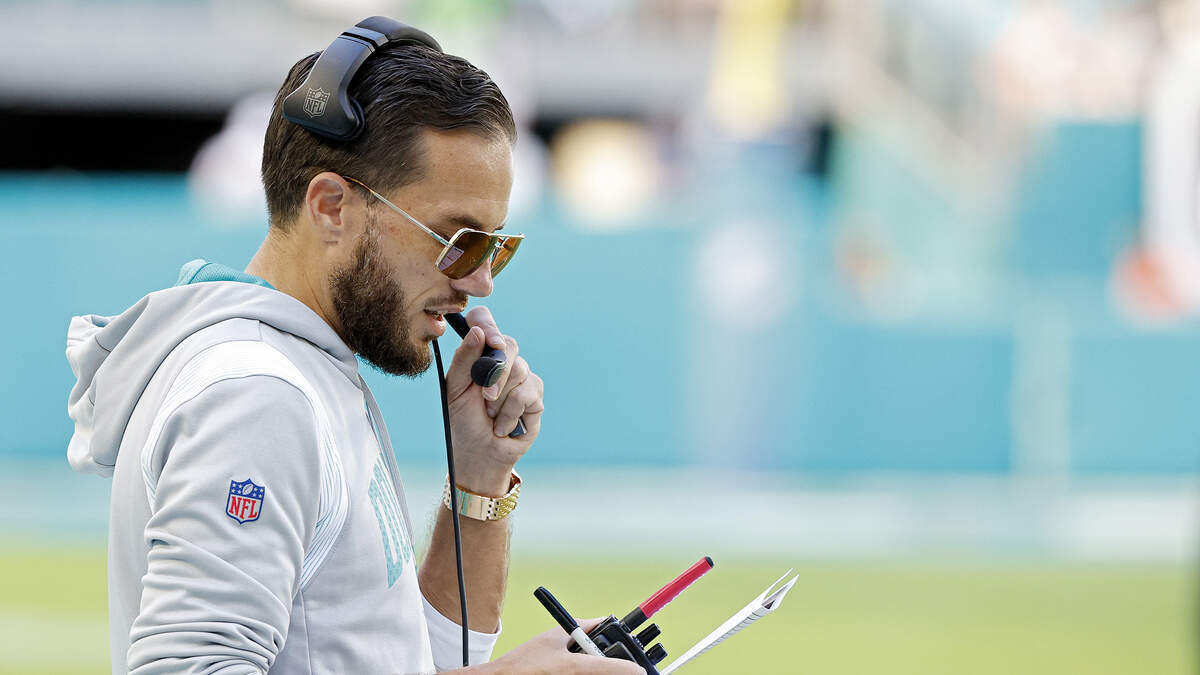 Dolphins Head Coach Caught Vaping on the Sideline in Buffalo?