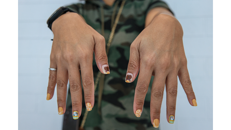 Salon Creates "Squid Game" Nail Art