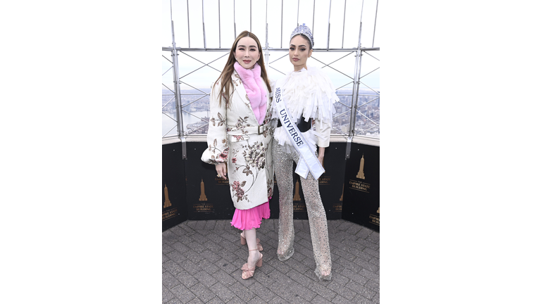 Winner of Miss Universe 2022 R’Bonney Gabriel Visits the Empire State Building