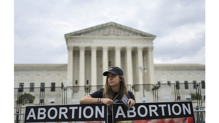 Activists Continue To Gather Outside Supreme Court After Historic Overturning Of Roe v. Wade