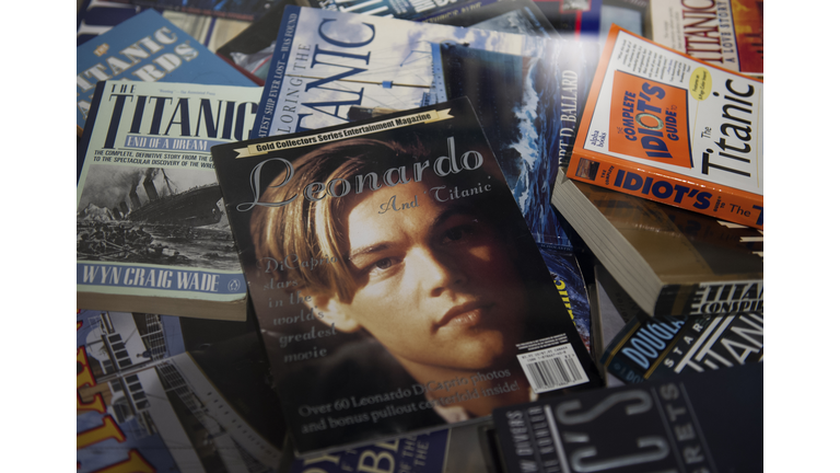 Books are seen on display at  National G