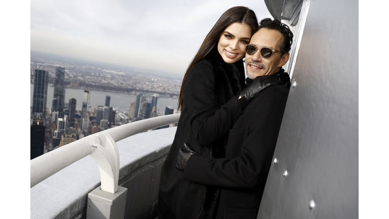 Marc Anthony Visits the Empire State Building