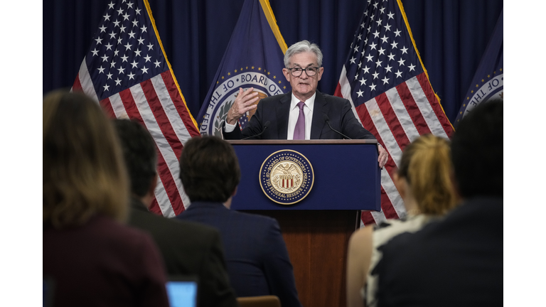 Federal Reserve Chair Jerome Powell Holds News Conference Following Federal Open Market Committee Meeting