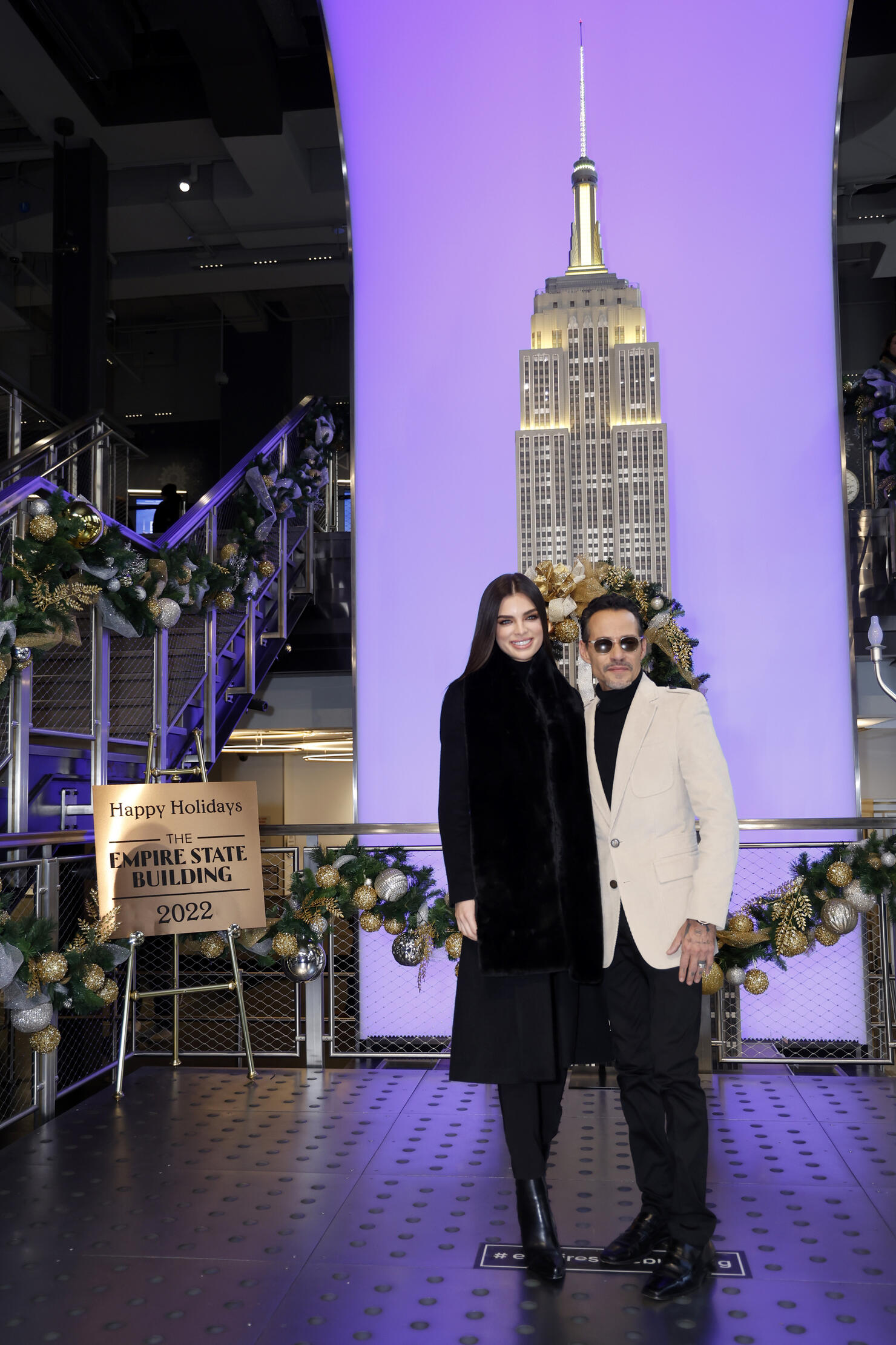 Marc Anthony Visits the Empire State Building