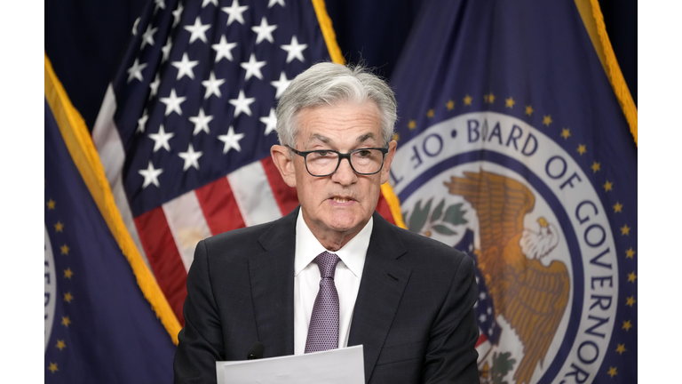 Federal Reserve Chair Powell Holds Press Conference On Interest Rate Announcement