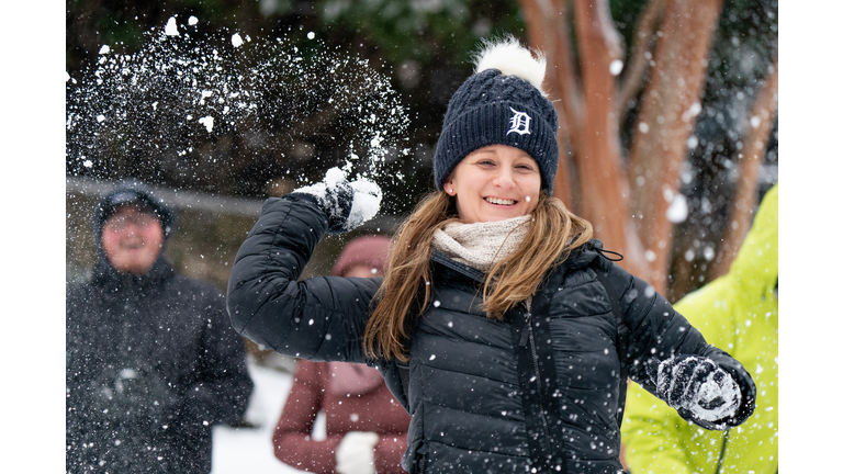 Winter Storm Brings Ice And Snow To The Carolinas