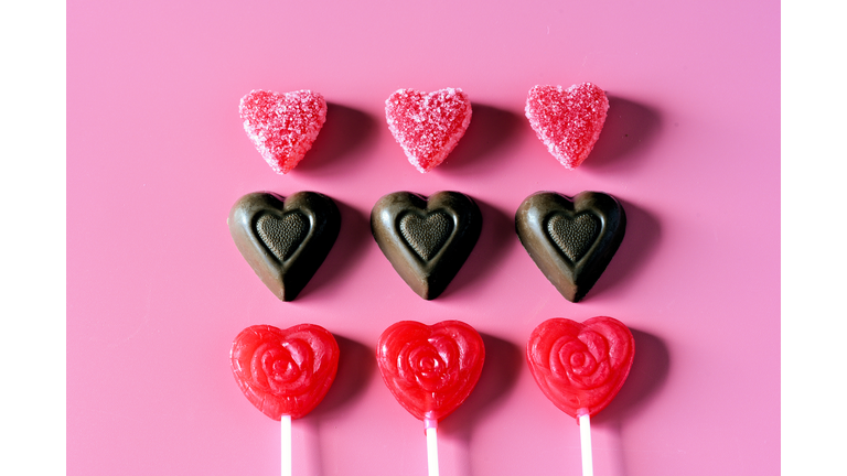 Heart shaped candy