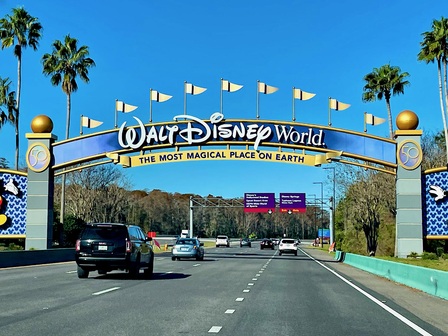 Walt Disney World Entrance Sign, Kissimmee, Florida (USA)
