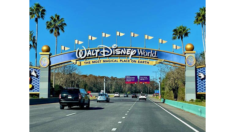 Walt Disney World Entrance Sign, Kissimmee, Florida (USA)